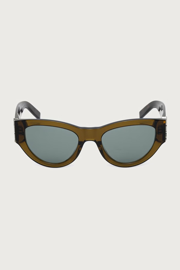 Сонцезахисні окуляри "cat eyes" жіночі Saint Laurent колір коричневий фото 2