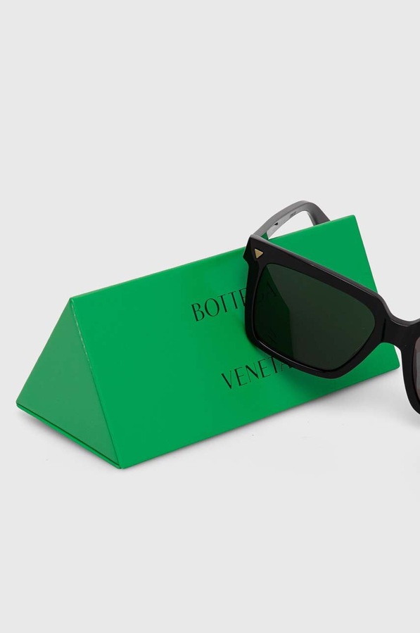 Сонцезахисні окуляри Bottega Veneta колір чорний фото 3