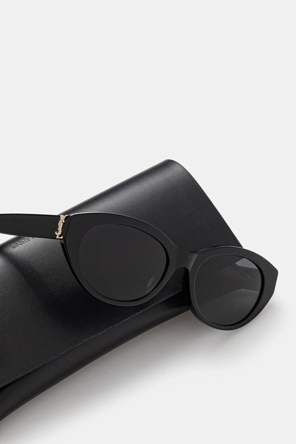 Сонцезахисні окуляри Saint Laurent колір чорний фото 3