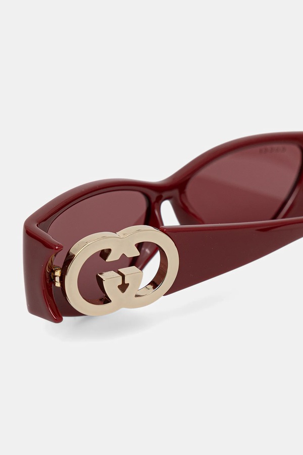 Сонцезахисні окуляри Gucci колір бордовий фото 3