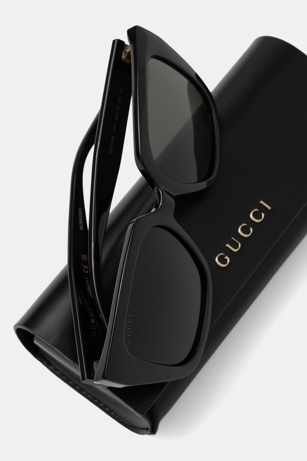 Сонцезахисні окуляри жіночі Gucci колір чорний фото 3