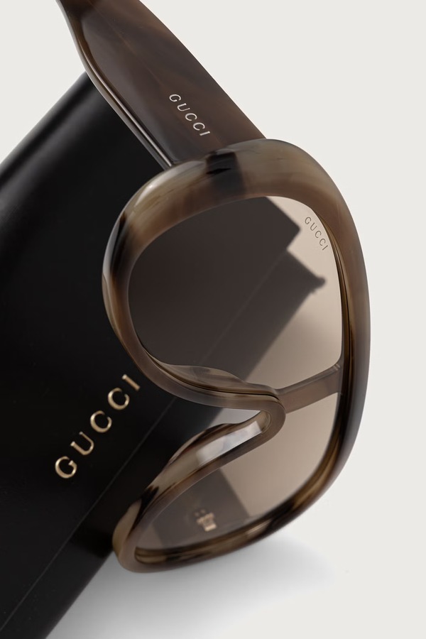 Сонцезахисні окуляри жіночі Gucci колір коричневий фото 2