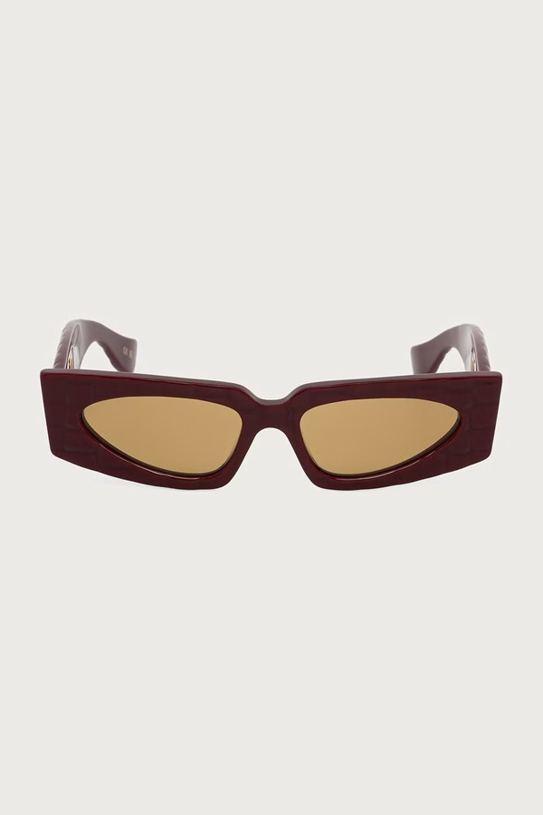 Сонцезахисні окуляри "cat eyes" жіночі Valentino Eyewear колір бордовий фото 2