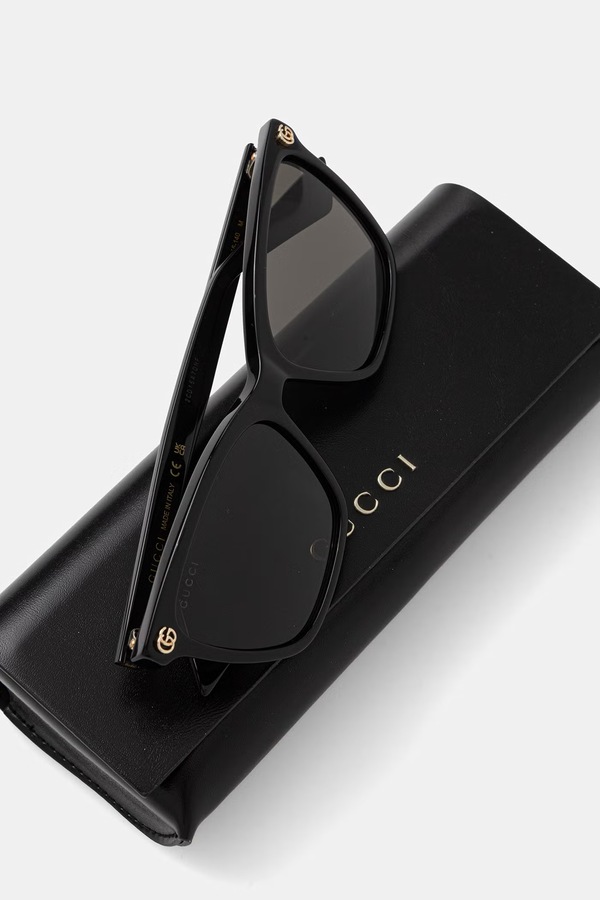 Сонцезахисні окуляри "cat eyes" жіночі Gucci колір чорний фото 3