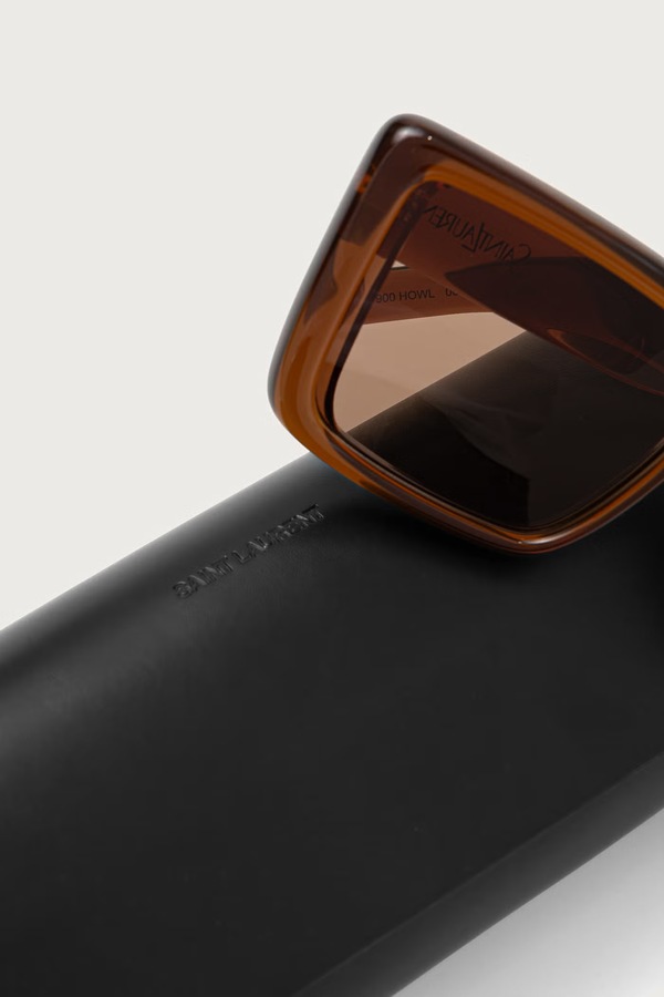 Сонцезахисні окуляри жіночі Saint Laurent HOWL колір коричневий фото 3