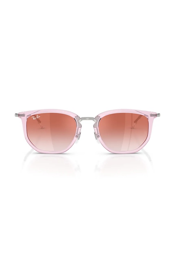 Сонцезахисні окуляри дитячі Ray-Ban колір рожевий