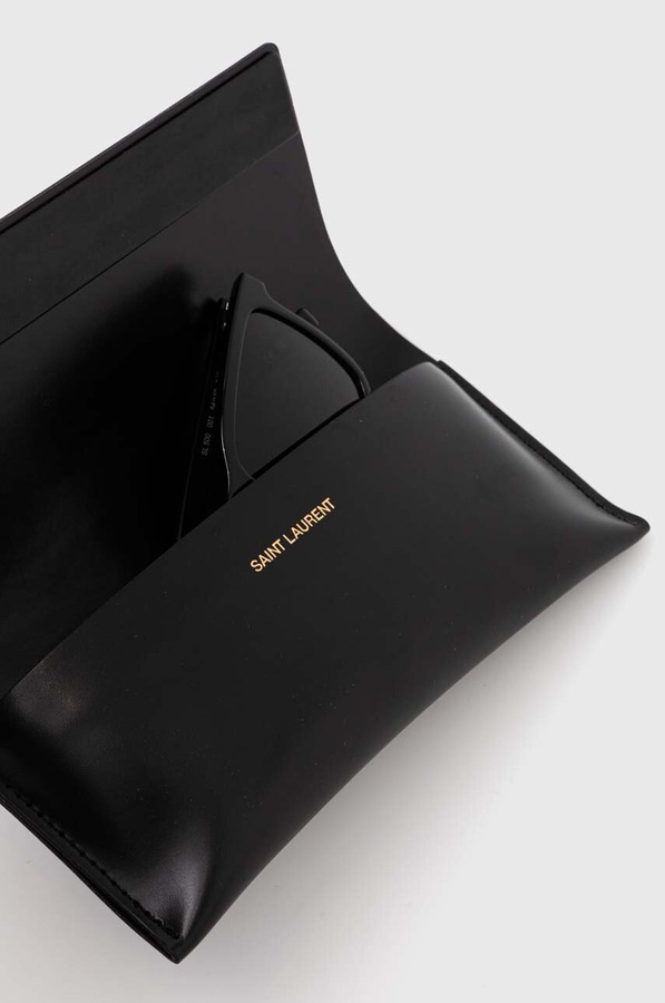 Сонцезахисні окуляри Saint Laurent колір чорний фото 3