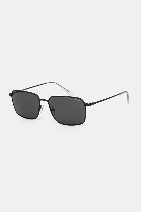 Сонцезахисні окуляри Armani Exchange колір чорний фото 2