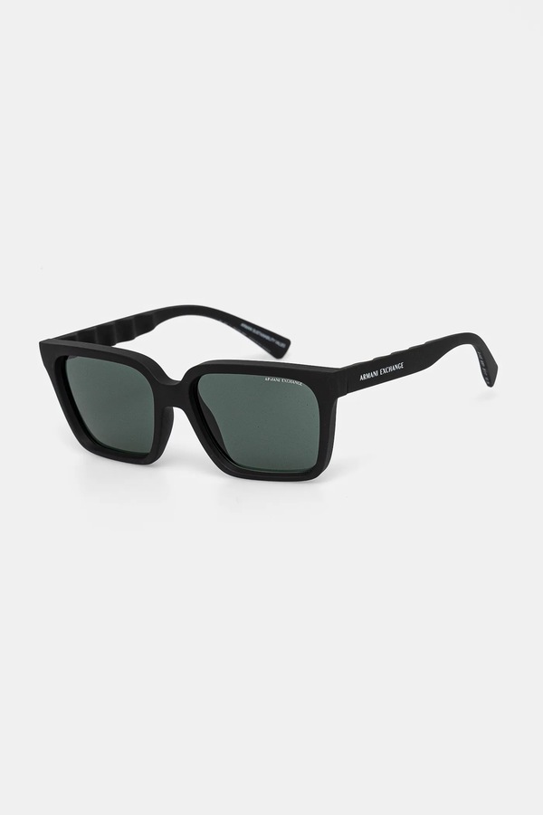 Сонцезахисні окуляри Armani Exchange колір чорний фото 2