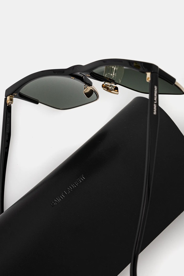 Окуляри Saint Laurent колір чорний фото 3