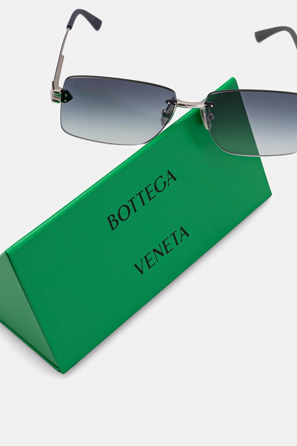 Сонцезахисні окуляри Bottega Veneta колір срібний фото 3