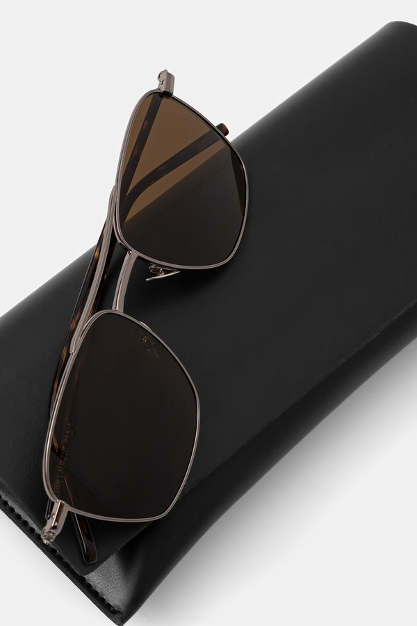 Солнцезащитные очки мужские Saint Laurent цвет серый фото 2