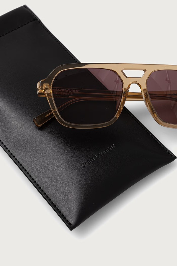 Сонцезахисні окуляри жіночі Saint Laurent колір жовтий фото 3