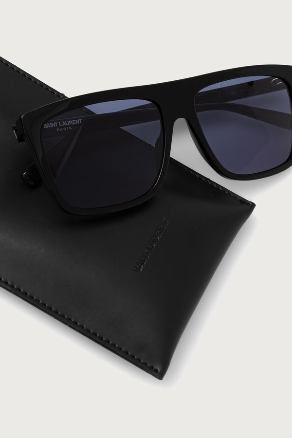 Сонцезахисні окуляри чоловічі Saint Laurent колір чорний фото 2