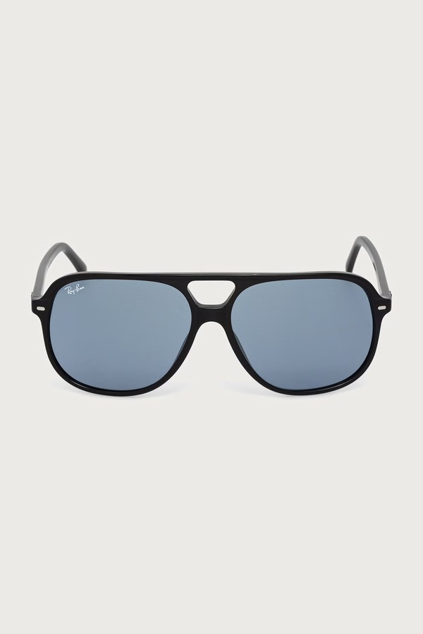Сонцезахисні окуляри авіатори Ray-Ban BILL колір чорний фото 2