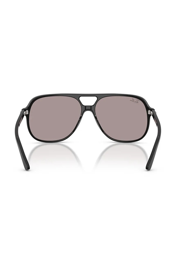 Сонцезахисні окуляри авіатори Ray-Ban BILL колір чорний фото 3