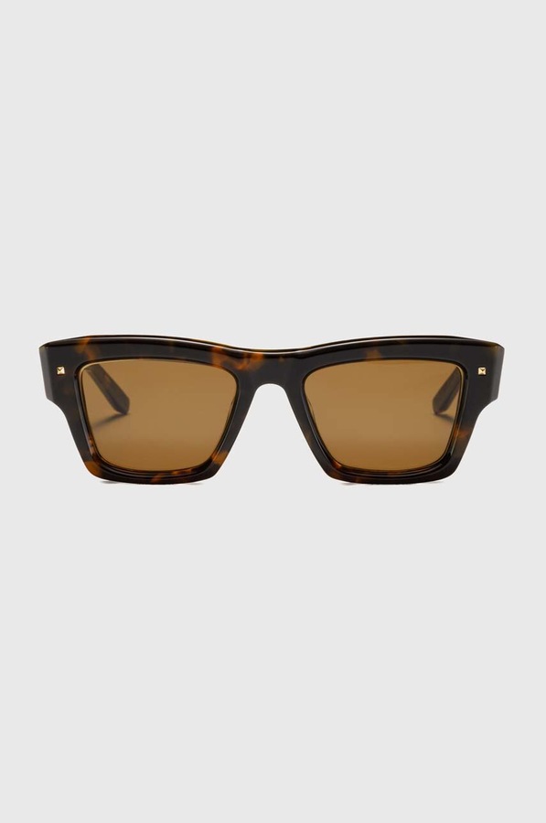 Солнцезащитные очки Valentino Eyewear XXII цвет коричневый фото 2