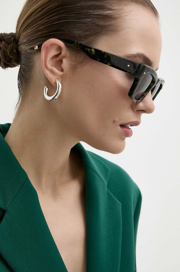 Сонцезахисні окуляри Valentino Eyewear XXII колір коричневий фото 3