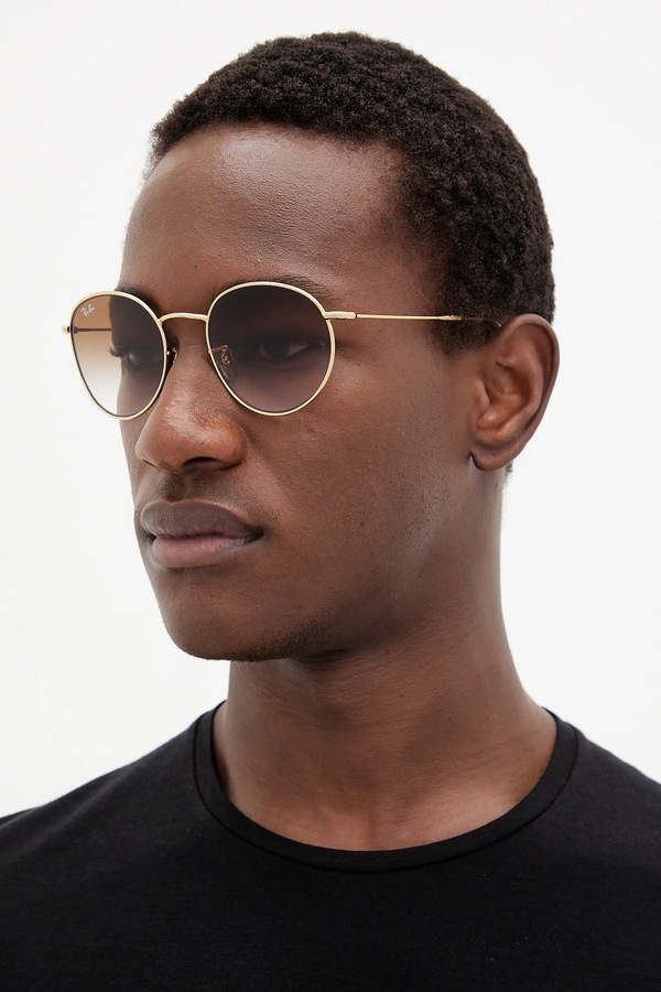 Солнцезащитные очки Ray-Ban цвет золотой