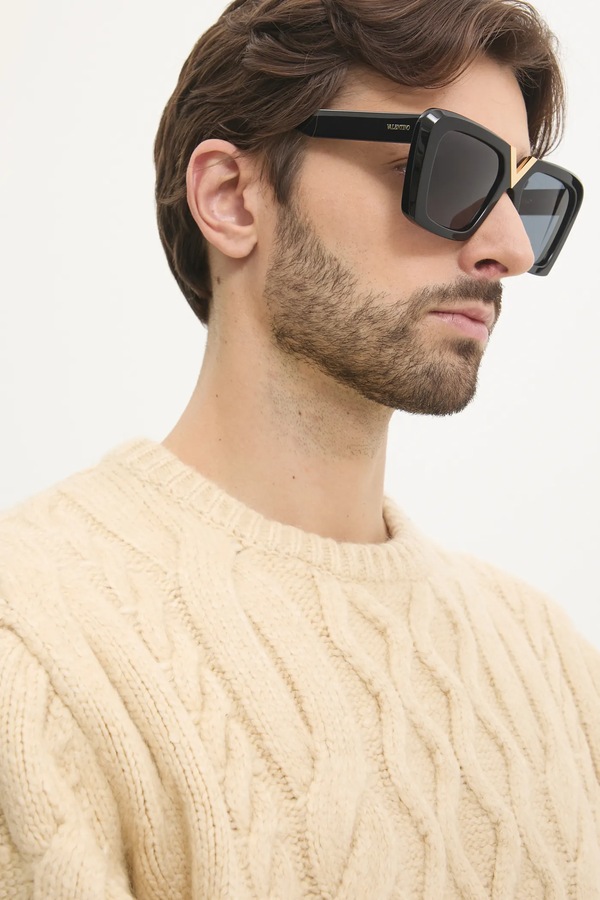 Сонцезахисні окуляри Valentino Eyewear V - GOLD - II колір чорний