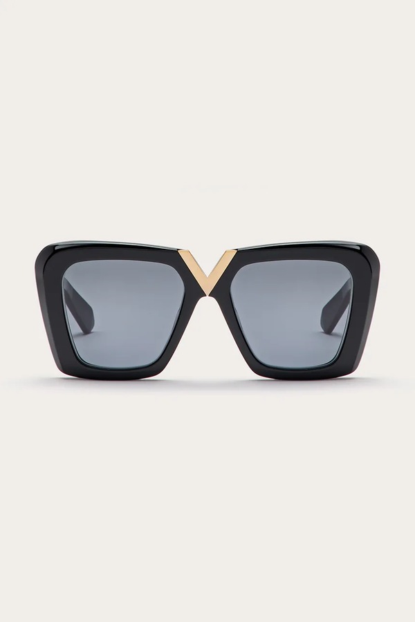 Сонцезахисні окуляри Valentino Eyewear V - GOLD - II колір чорний фото 4