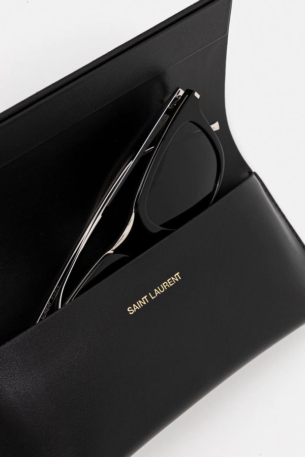 Сонцезахисні окуляри Saint Laurent колір чорний фото 4