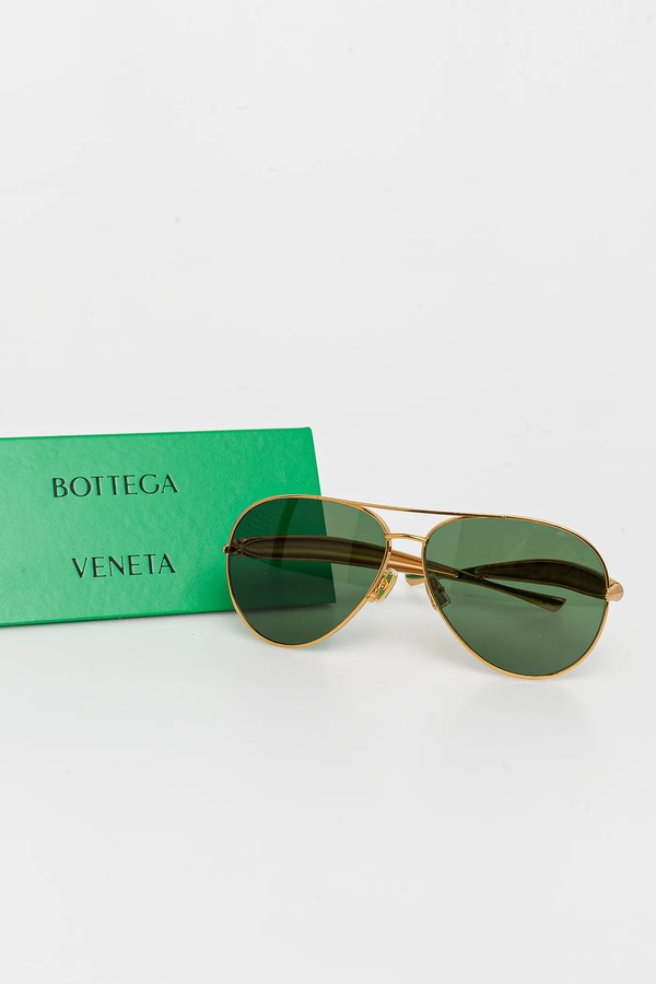 Окуляри Bottega Veneta колір золотий фото 4
