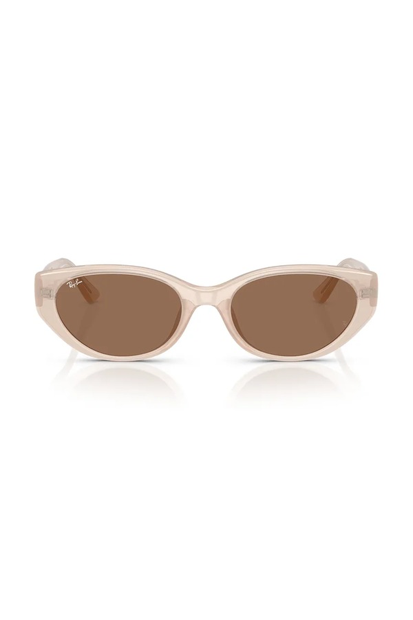 Сонцезахисні окуляри Ray-Ban колір бежевий