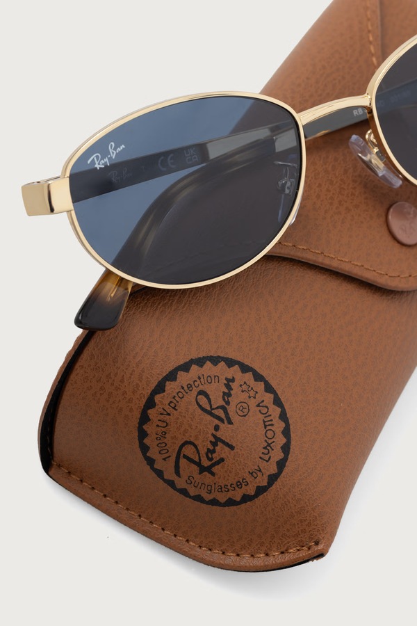 Сонцезахисні окуляри Ray-Ban колір золотий фото 3