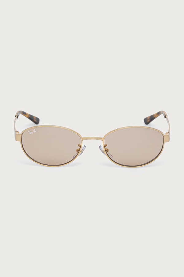 Сонцезахисні окуляри Ray-Ban колір золотий фото 2