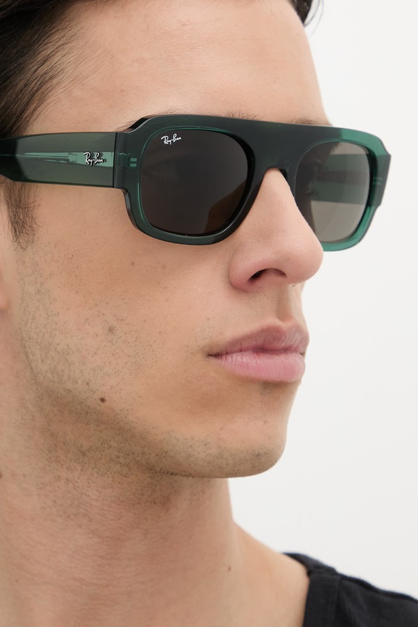 Сонцезахисні окуляри Ray-Ban колір зелений фото 3