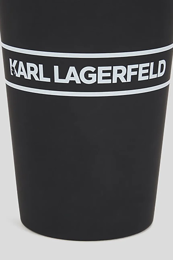 Пляшка з трубочкою Karl Lagerfeld Essential To Go колір чорний фото 3