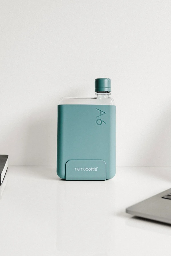 Пляшка для води memobottle Original A6 375 ml колір бірюзовий фото 2