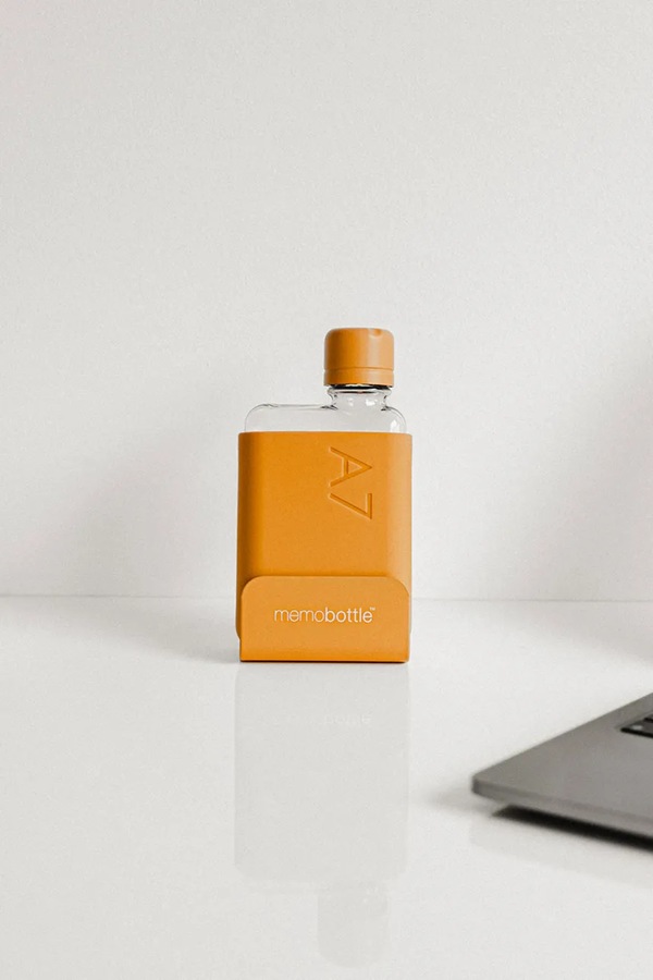 Пляшка для води memobottle Original A7 180 ml колір помаранчевий фото 2