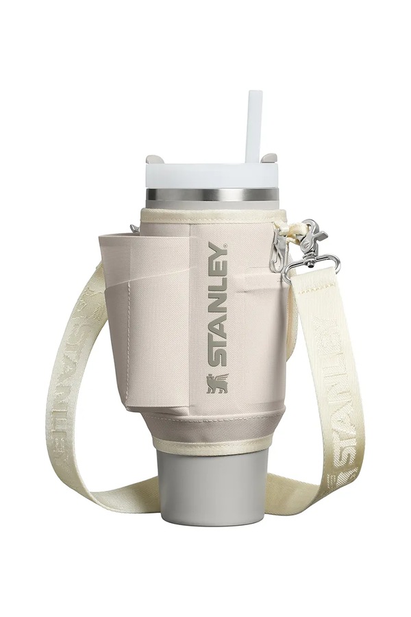 Чохол із ремінцем для термочашки Stanley The All-Day Quencher Carry-All 0,89 l колір бежевий