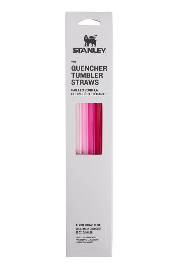 Набір соломинок Stanley The Quencher Straws for 0,89 L колір рожевий фото 2