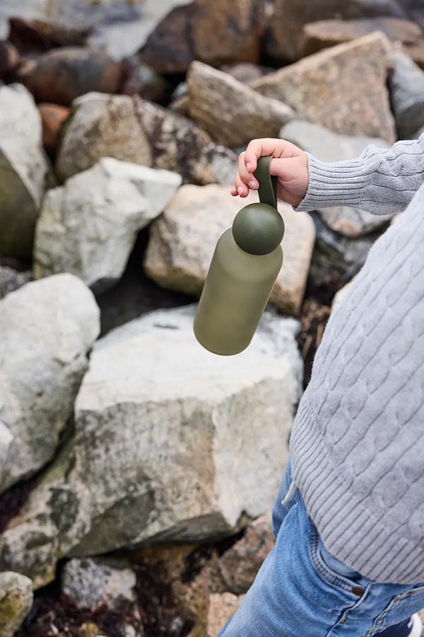 Пляшка для води з пластику Sagaform 650 ml колір зелений фото 2