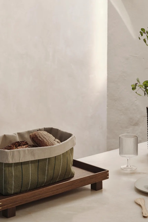 Кошик для хліба Ferm Living Ito колір зелений фото 2