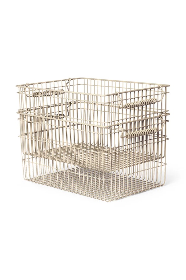 Кошик для зберігання Ferm Living Cala 2-pack колір бежевий