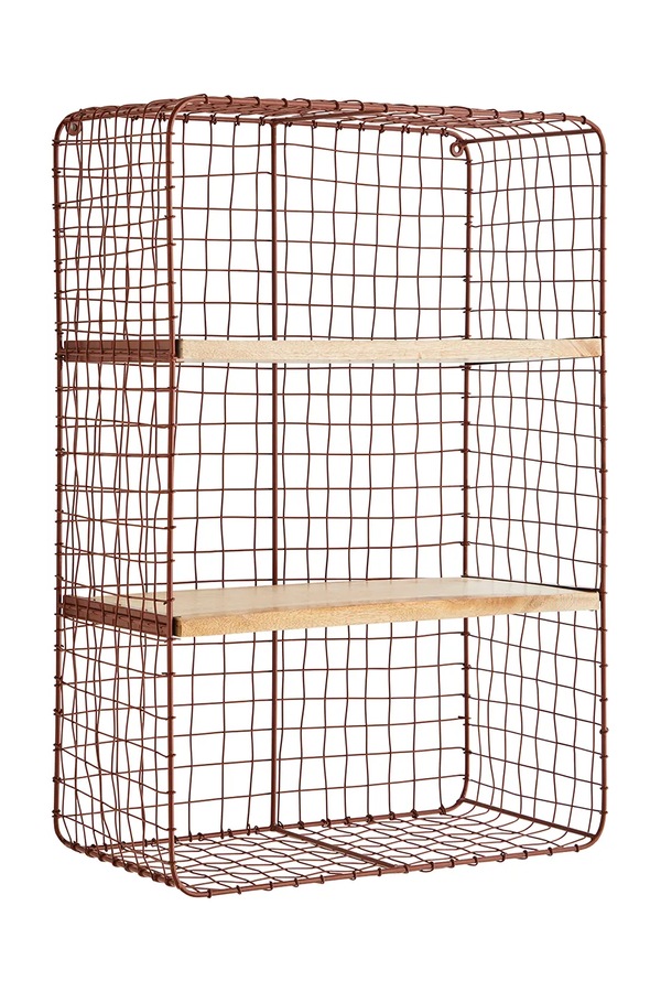 Настінна полиця Madam Stoltz 3-pack колір червоний фото 3