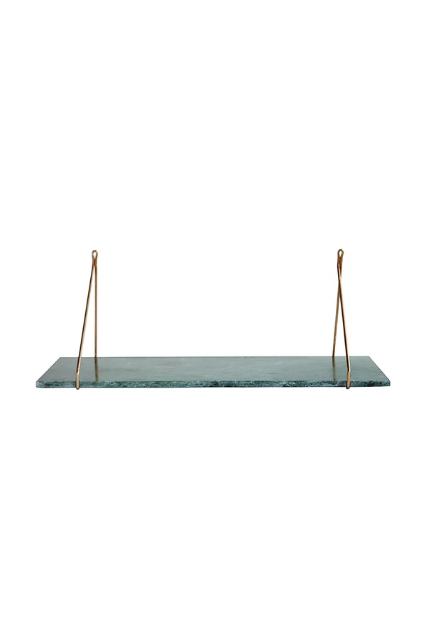 Підвісна полиця House Doctor HDMarble 24 x 70 cm колір бірюзовий