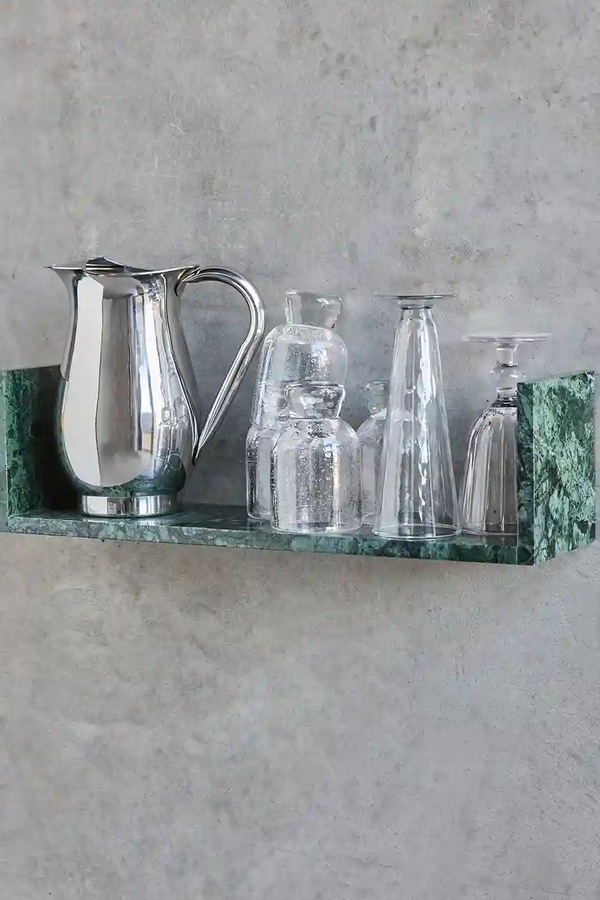Настінна полиця House Doctor HDMarr 14 x 50 cm колір бірюзовий фото 2