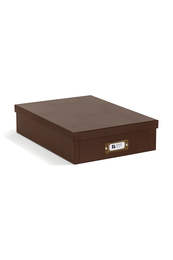 Коробка для зберігання Bigso Box of Sweden Oskar A4 26 x 35 x 8,5 cm колір коричневий