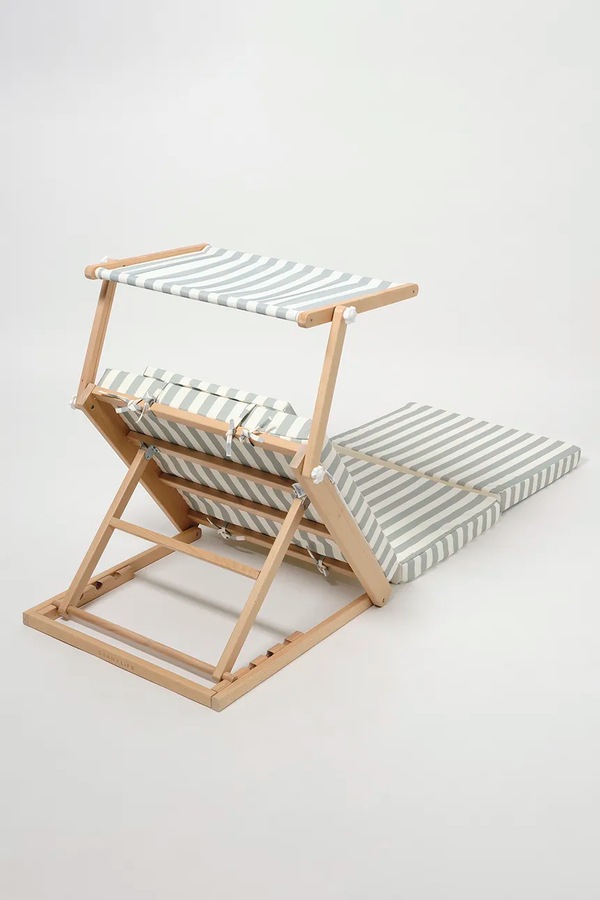 Пляжне крісло SunnyLife La Palma Sage Stripe колір зелений фото 2