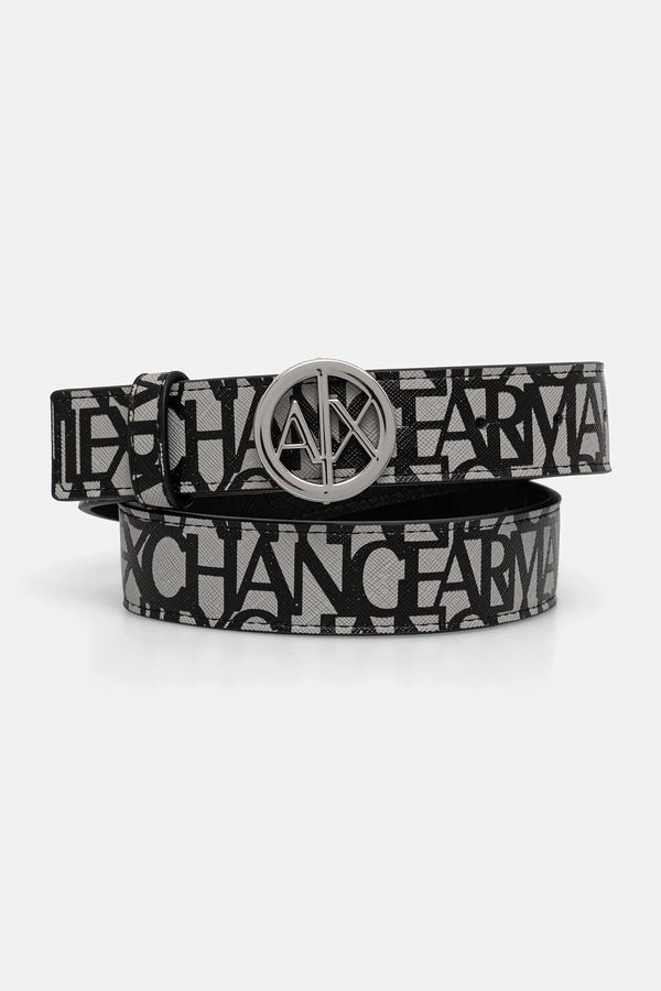 Ремінь Armani Exchange колір чорний фото 2