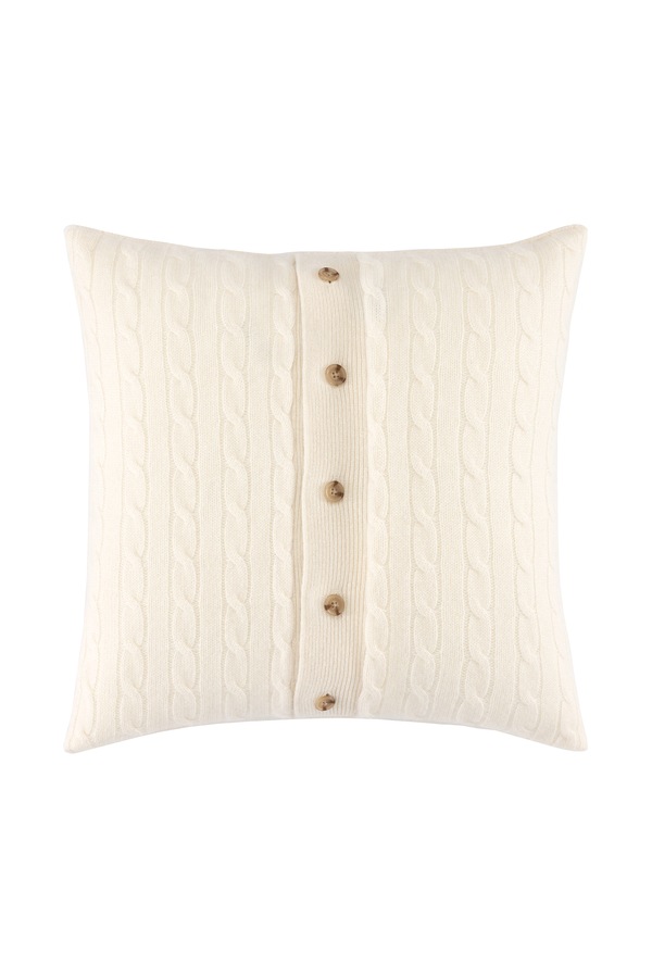 Наволочка на подушку декоративна з кашемірової вовни Ralph Lauren RLCABLEC Cream 45 x 45 cm
