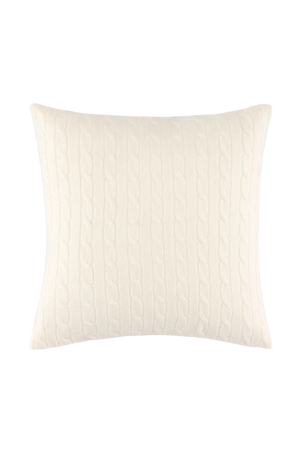 Наволочка на подушку декоративна з кашемірової вовни Ralph Lauren RLCABLEC Cream 45 x 45 cm фото 2