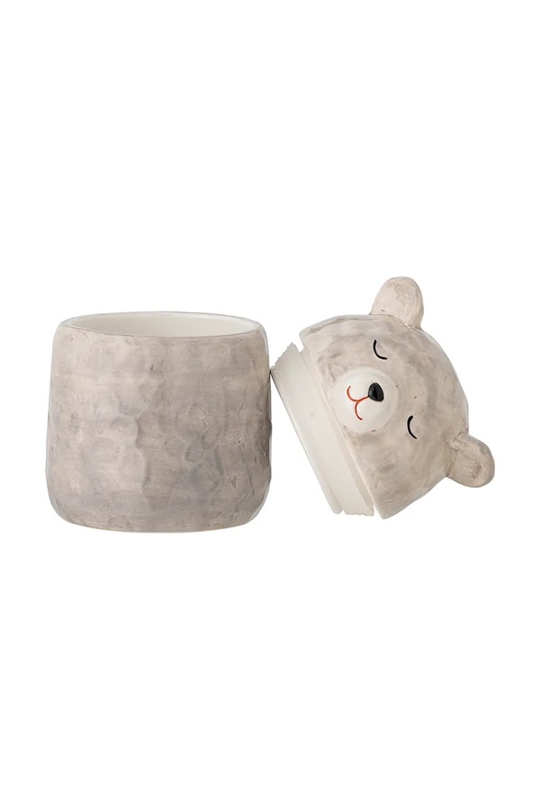 Контейнер з кришкою Bloomingville Puk Jar 440 ml колір сірий фото 3