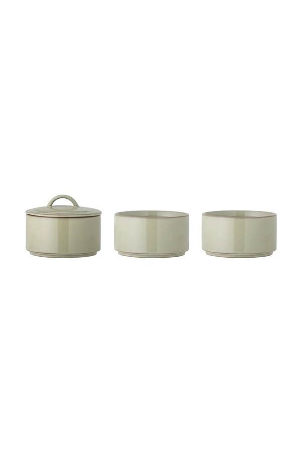 Контейнер з кришкою Bloomingville Ebba 940 ml 3-pack колір зелений фото 4