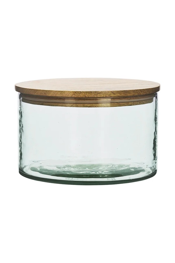 Контейнер для сипких продуктів зі скла Madam Stoltz 20 x 13 cm колір прозорий